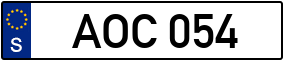 Trailer License Plate